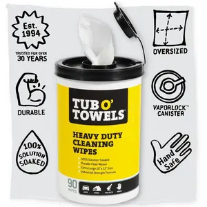 Citrus Scent Heavy-Duty Cleaning Wipes (90-Count)