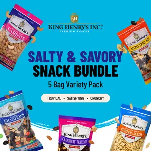 King Henry’s Salty & Savory Snack Bundle, 5 Bag Variety Pack