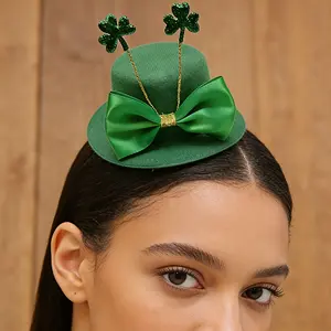 Cheng Rong Brand Patrick's Day Hat Small Leprechaun Hat with Shamrock EVA Material Hand Wash Only Ideal for Craft and Home Decoration