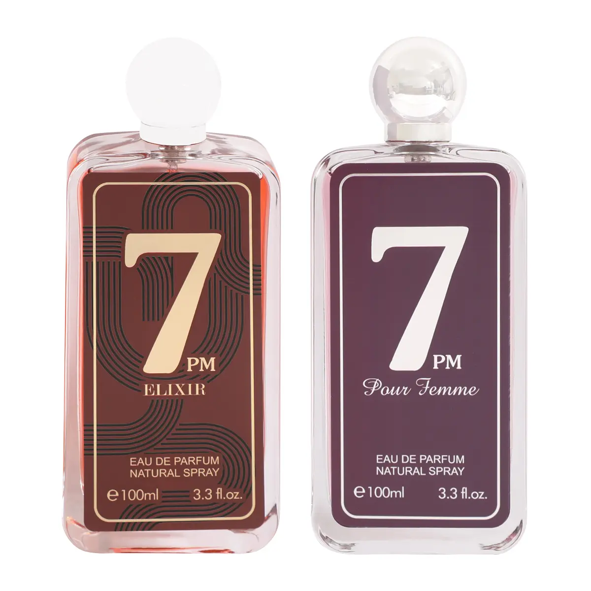 7 PM Elixir & Pour Femme Eau de Parfum 100ml Natural Spray for Women and Men