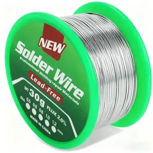 30g/1.06oz Lead-Free Solder Wire, Rosin Core Solder Wire, Electronic Lead-Free Solder Wire, Sn99.3 Cu0.7, for Welding, Car Parts Repair, DIY