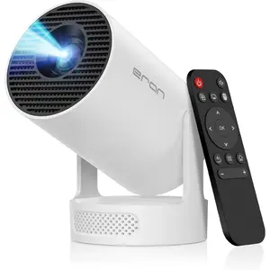 Mini Portable Projector with 4K Support,  5.4 WIFI6, 5watt Sound Base Speaker, 160 ANSI, Android 11, 210? Rotation , Auto Keystone Correction Video Projector HY300 ULTRA