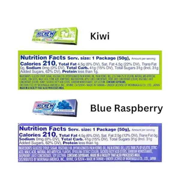 HI-CHEW Variety Sticks, 8-Pack, Soft & Chewy Candy, 1.76oz Each, Bulk Candy Individually Wrapped - Made with Immensely Juicy Fruity Flavors