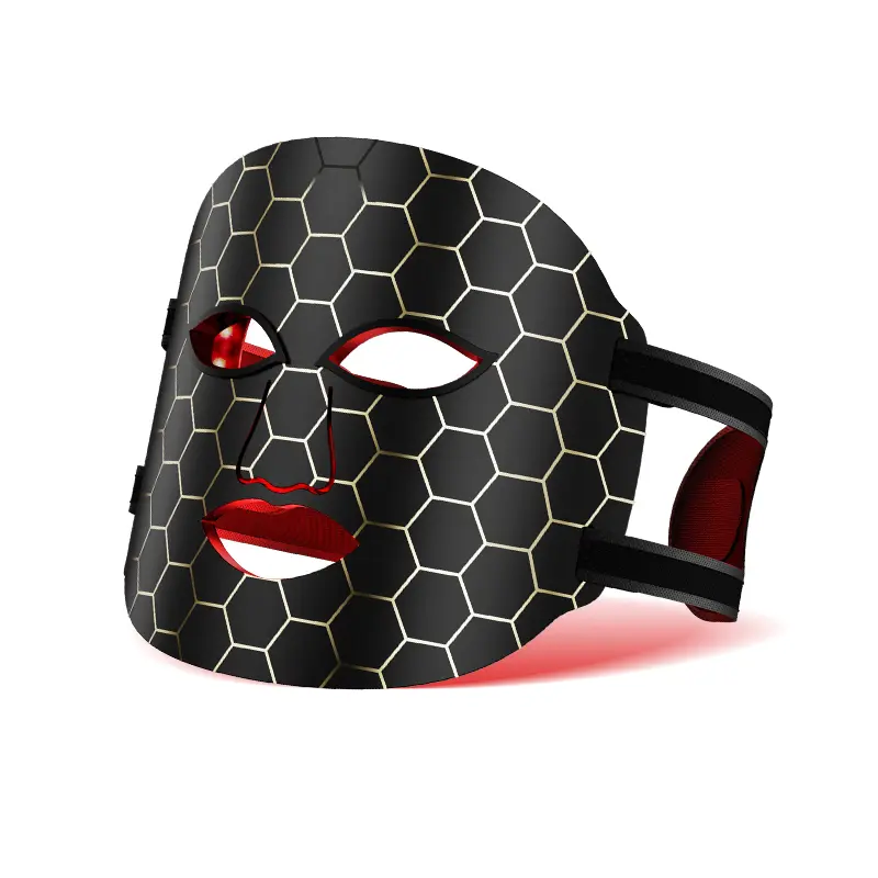 Red Light Therapy Face Mask – With Red Light Therapy, 7 Modes, Portable & Rechargeable – Skincare for Anti-Aging & Skin Improvement – Perfect Christmas Gift Idea for Home & Travel