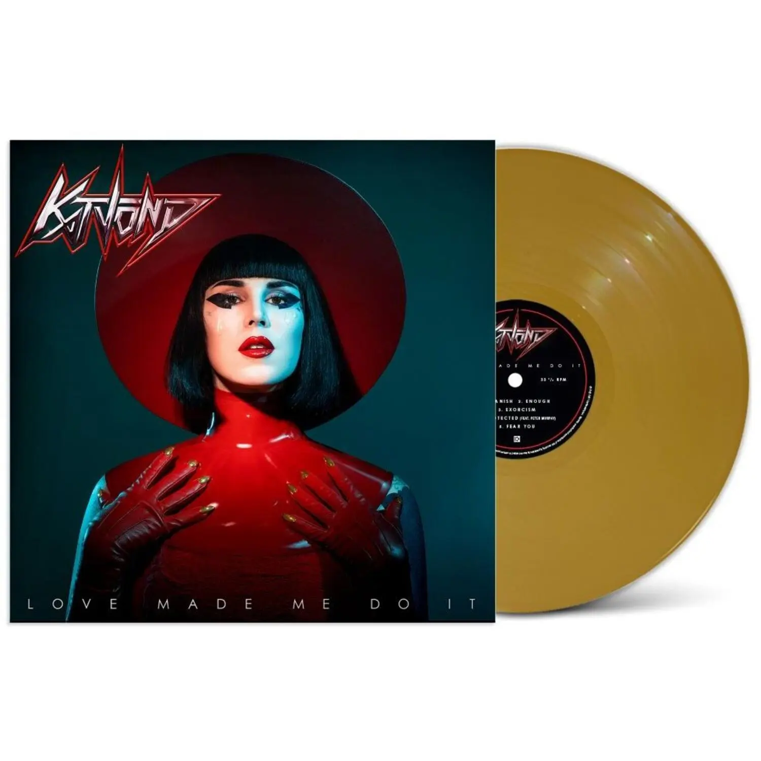 Kat Von D - Love Made Me Do It (Gold Vinyl)  [VINYL RECORD - LP] Colored Vinyl, Gatefold LP Jacket, Gold