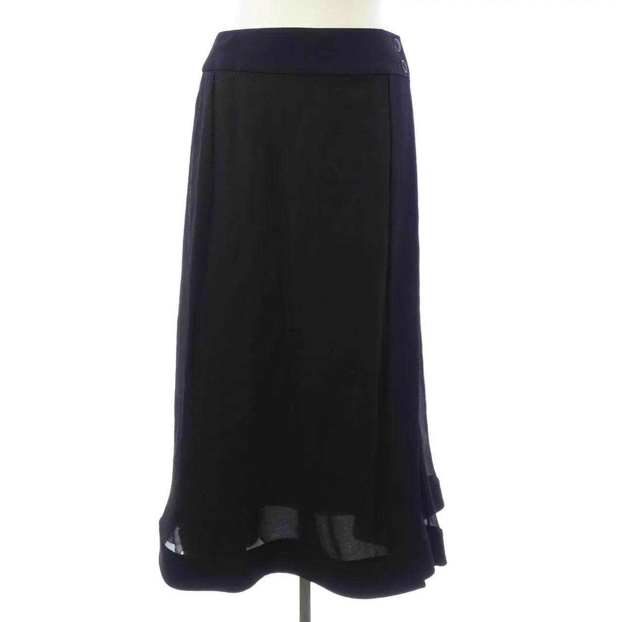 Pre-owned CHANEL Silk Small Leather Goods Skirt