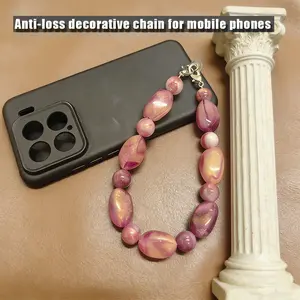 Vibrant Beaded Phone Strap, Elegant Bead Accessories for Phones/purses, Stylish Beaded Phone Chain, Perfect for Decorative Handles