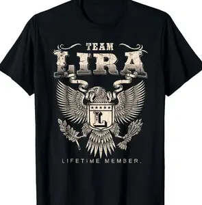 Team Lira Lifetime Member Last Name T-Shirt 3SQ