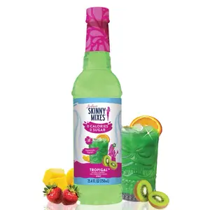 Jordan's Sugar Free Skinny Mixes Flavored Syrup Tropigal (kiwi, strawberry, mango) Beverage Sweet