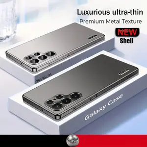 Samsung Galaxy S26 S25 Ultra Case, New Aluminum Frame Metal Ultra Thin Phone Case, High end business phone case, Matte PC Back Cover, Free Screen Protector, Smartphone