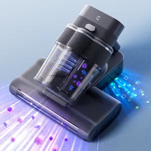 EASYERA Mattress Vacuum Cleaner for Dust Mite Cleaning, Anti-allergen Bed Vacuum with Auto UV-C Light & Heating & 20kPa Strong Suction & Dual Brushes & Triple-Cup Handheld Vacuums Cleaner for Pet Couch Sofa Bed