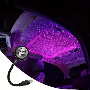 USB Projector Atmosphere Light, Car Interior Decorative Light, RGB Car LED Light, Universal Car Interior Decoration Accessories