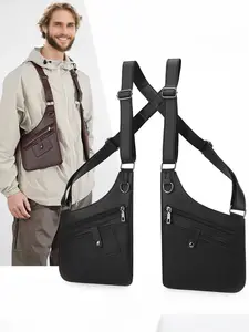Men's Multifunctional Vest Bag, Hidden Shoulder Backpack, Anti-Theft Underarm Outdoor Bag, Zipper Belt Bag, Versatile Daily Use