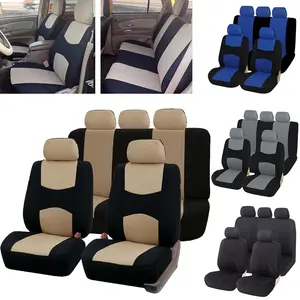 5PCS Universal Car Seat Covers - Waterproof, Breathable, Easy-to-Clean, Four-Season Compatible - Fits Five-Seater Cars, Off-Road SUV