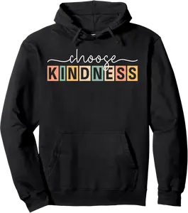 Choose Kindness Retro Unity Day Trendy World Kindness Day Pullover Hoodie - Alizejaqua Shop 93B0DJSBCCVW