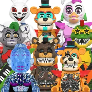 TRENDING Freddy Five Nights Security Breach Mini Figure Toppers with 360-Degree Printing & Free Display Stand Durable Premium Plastic