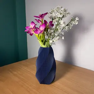 Soso Flower Vase, Modern Decorative Bud Vase, Boho Shelf & Table Centerpiece, Dried Flower Vase Decor, Made to Order in Your Color