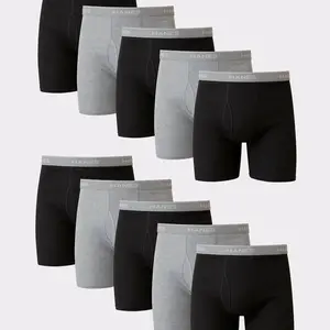 Hanes Men's Cotton Boxer Brief Underwear Super Value Pack Comfortable Fit Soft Stretch Fabric Breathable