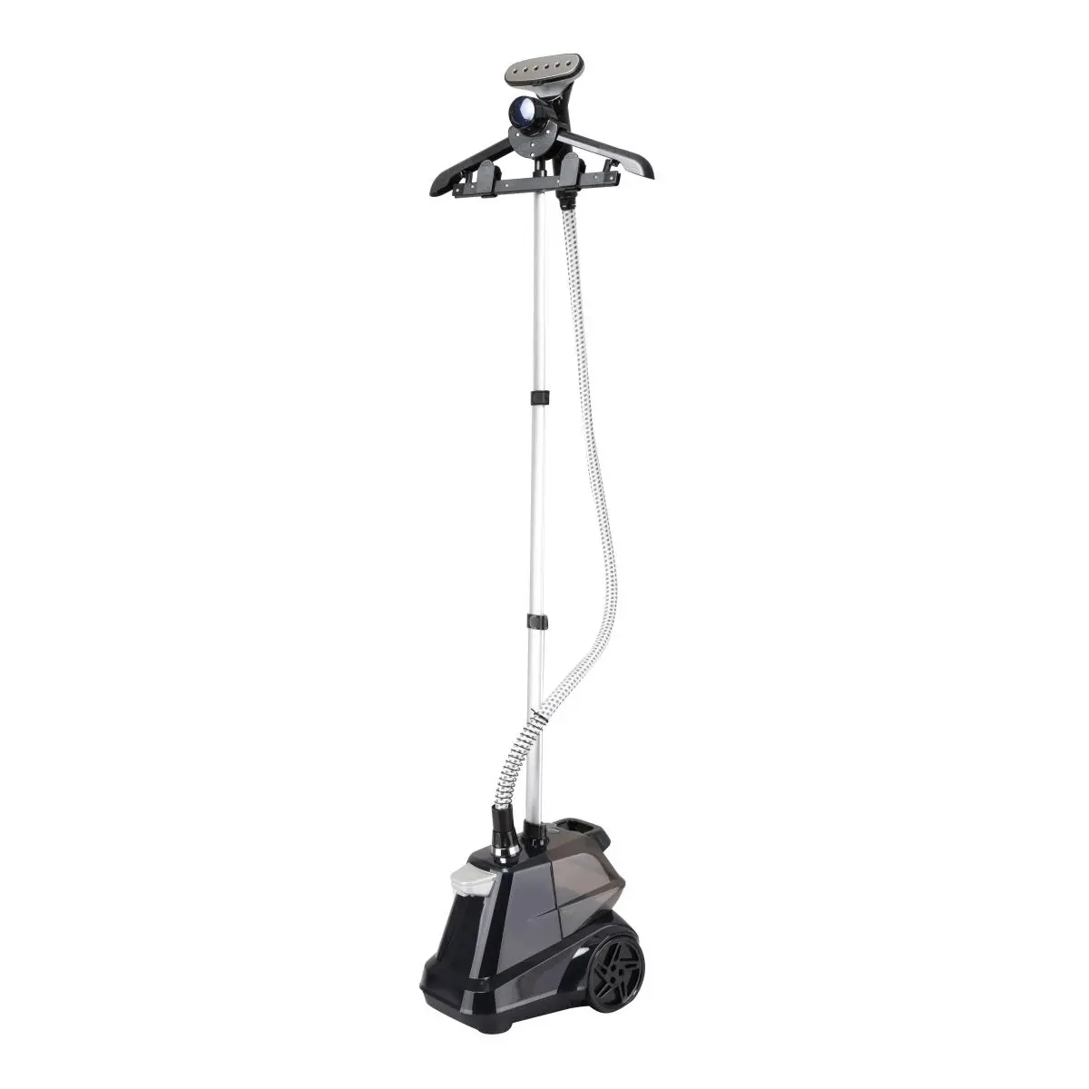 Salav X3 Navy Commercial Full-Sized Garment Steamer - Aluminum Plated Heavy-Duty, 1800W, 3L, 360-Degree Swivel Hanger, 2 Hanger Clips Garment Steam Machine