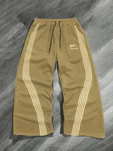 Men's Side Stripe Drawstring Waist Sweatpants, Casual Regular Fit Pocket Straight Leg Pants for Fall & Winter, Men's Trousers for Daily Wear