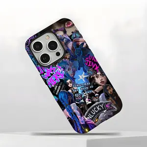 Jinx Fan Art iPhone Case – Colorful Anime-Inspired Protective Cover, Lightweight & Scratch Resistant, Perfect Gift for Gaming Fans, Compatible with iPhone 17/16/15/14/13/12/11 Pro Max/Plus/Air