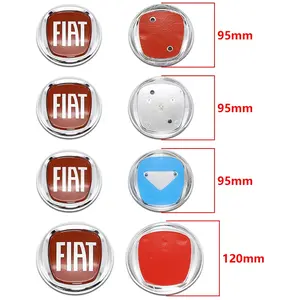 Abs Material Car Hood Rear Trunk Emblem Badge, Fits Fiat Punto Abarth Tipo Panda Ducato Stilo Palio Bravo Doblo Multiple Models
