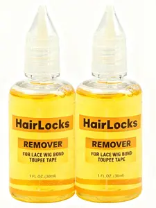 2 Bottle Lace Wig Glue Remover Liquid, Gentle Hair Safe Wig Glue Dissolver, Suitable for Lace Caps, Easy Remove Wig Glue