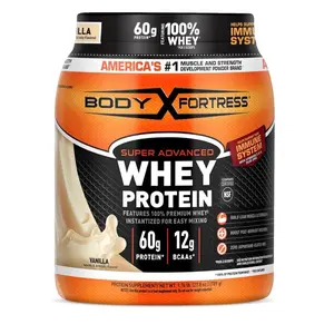 Super Advanced Whey Protein Powder, Vanilla, Immune Support (1), Vitamins C & D Plus Zinc, 1.74 lbs Super Advanced Whey Protein Powder, Vanilla, Immune Support (1), Vitamins C & D Plus Zinc, 1.74 lbs