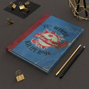 Post War Nuka World Recipe Book, Matte 150 Page Notebook Journal for Gaming Fans and Enthusiasts Vintage Cosplay Flair Inspired Writing