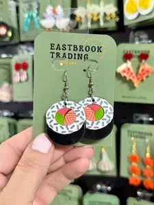Sushi Roll earrings