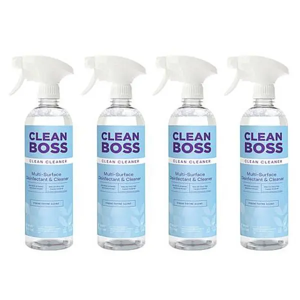 Joy Mangano CleanBoss by Joy 4-pack Multi-Surface Disinfectant & Cleaner Mega Set