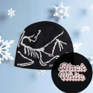 Dinosaur Skeleton Knit Beanie Hat, Winter Warm Stretch Skull Cap, Soft Unisex Casual Beanie for Outdoor Daily Wear