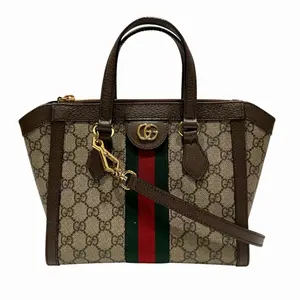 Pre-owned GUCCI Plastic Shoulder Bags Ophidia PVC Leather Handbag