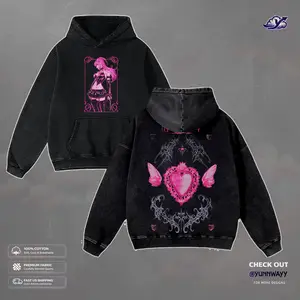 Death Note Misa Amane Washed Pink Graphic Tee Vintage Anime Double Printed Hoodie Unisex Cotton Loose Fit Shirts for Men Woman Anime Summer Outfits - Fabric Streetwear