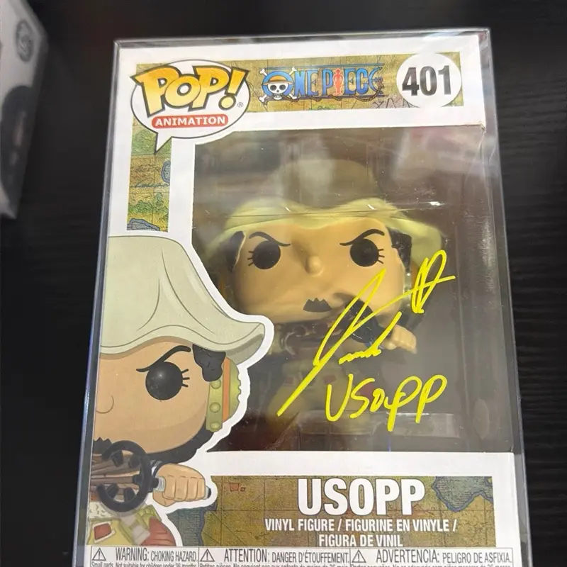 Funko OnePiece Usopp 401 Autographed by Jacob Gibson