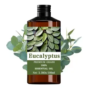 Eucalyptus Essential Oil 100ML/3.38oz, 100% Care Grade, Hair & Skin Care, Massage, Aromatherapy, Diffuser Humidifier, Natural Scent, Long-Lasting Moisturizing