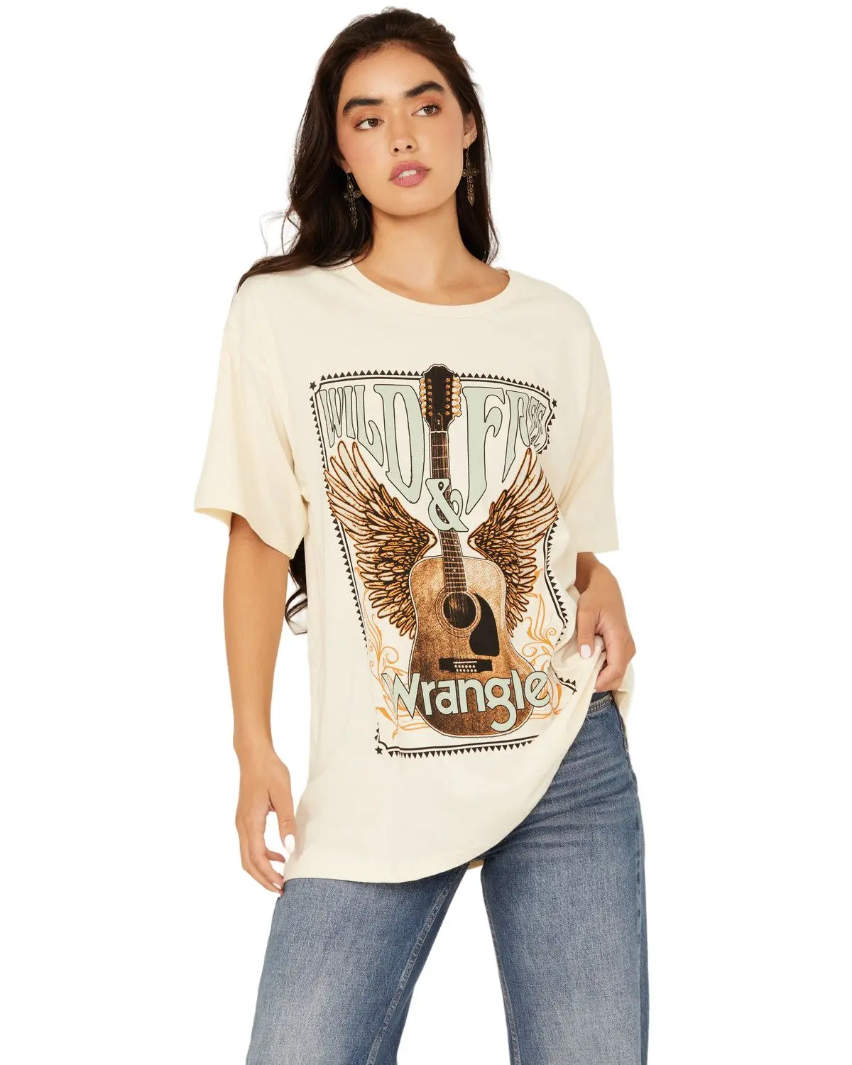 Wrangler Women's Women'S Guitar Short Sleeve Graphic Tee - 112358466