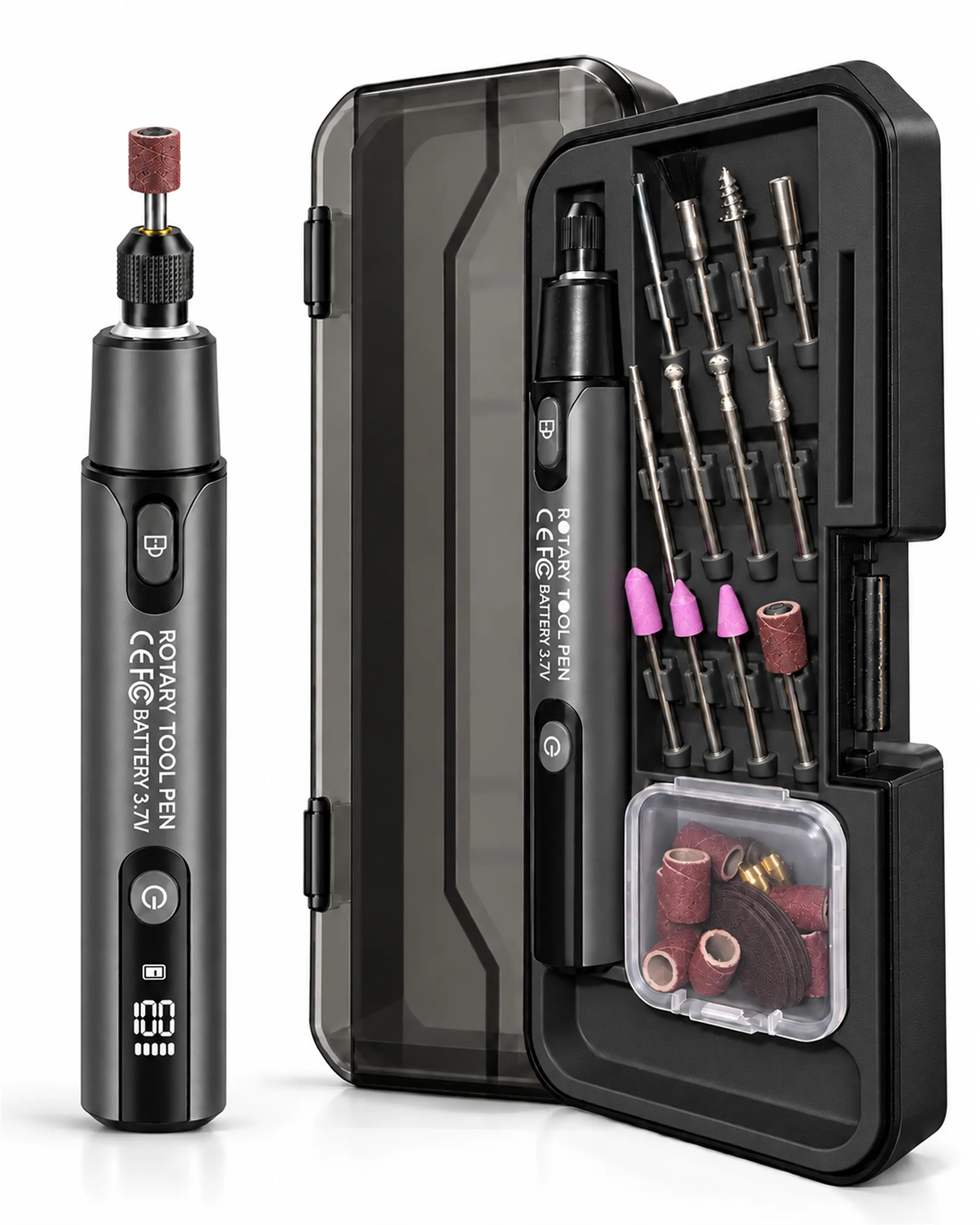 Cordless Reciprocating Electric Precision Sanding Pen for 3D-Printed Parts Finishing - 6-Speed Adjustment, Portable, Ideal for Hobbyists, Model Making and DIY Crafts