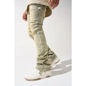 "CEDAR" Stacked Jeans