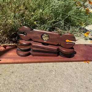 Handmade Rustic Wine Glass Caddy, Drinkware Accessory, Stylish Storage Solution for Home Bar, Kitchen Countertop Display