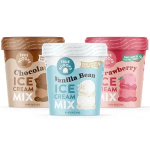 True Scoops Ice Cream Mix 3-Pack, Vanilla, Chocolate, Strawberry - homemade dessert