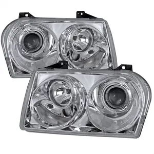2005-2010 Chrysler 300 Base/LX/Touring Projector Headlights (Chrome Housing/Clear Lens)