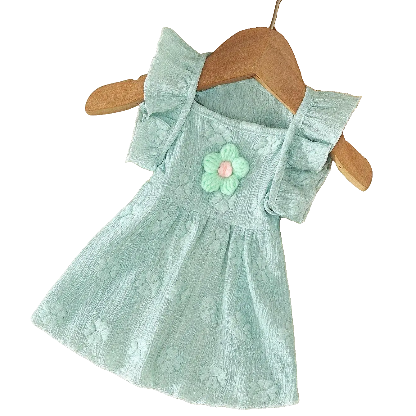 Pet Clothes Dog Cat Rabbit Princess Plain Floral Dress Pretty Comfortable Yorkshire Terrier Maltese Teddy Bichon Bear Pomeranian Bulldog For Wedding Anniversary Daily Use A215