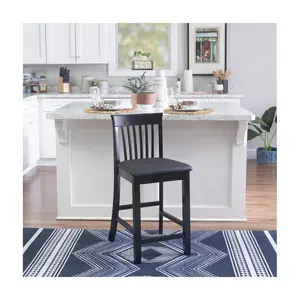 Linon Home 24" Monroe Craftsman Counter Stool W/Faux Leather