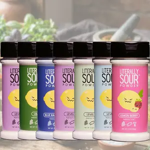Padiano's Kitchen- Sour Powder - Sugar and Sour Mix - Dye Free - 5oz - perfect for fruit, candy, drinks (6 flavors)