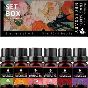 Autumn Essential Oil Set 6 x 10ml for Diffusers & Candle Making Aromatherapy Kit Versatile Oils for Relaxing Atmosphere