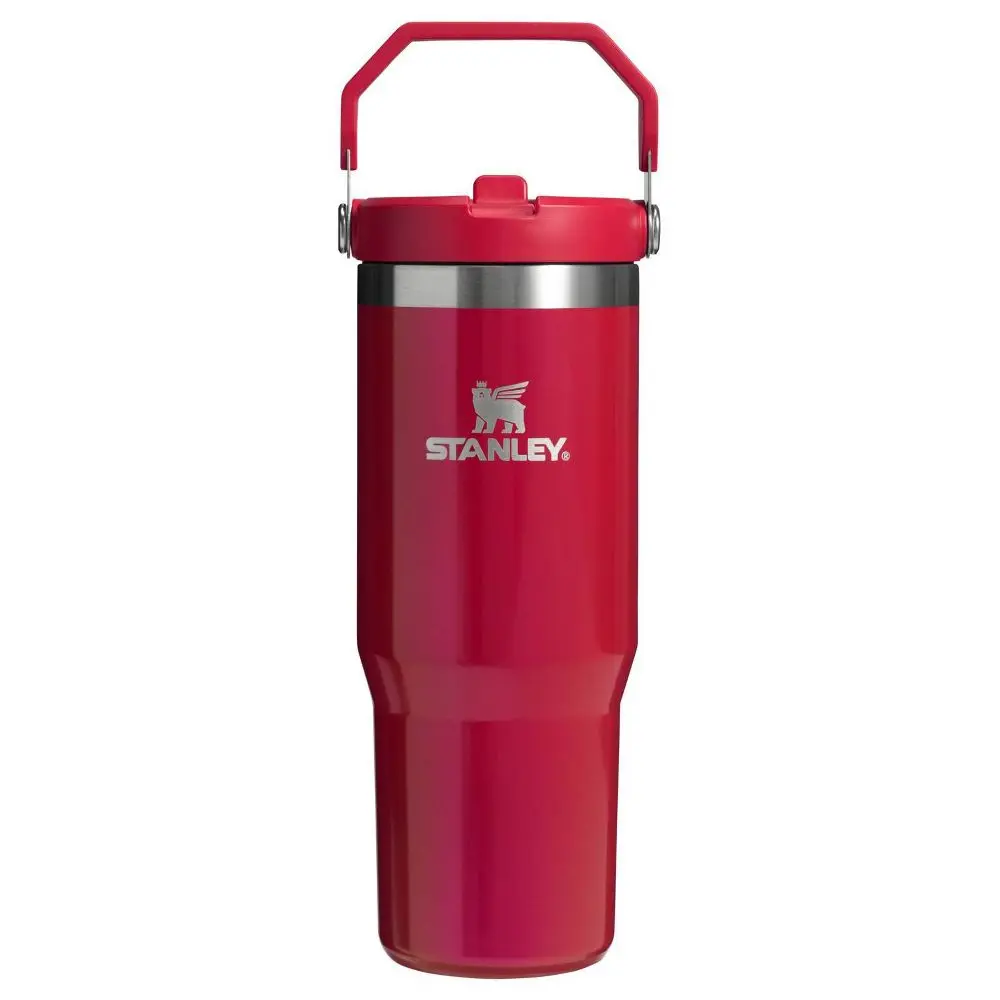 Stanley 30 oz Stainless Steel IceFlow Flip Straw Tumbler Red Delicious - e.l.f