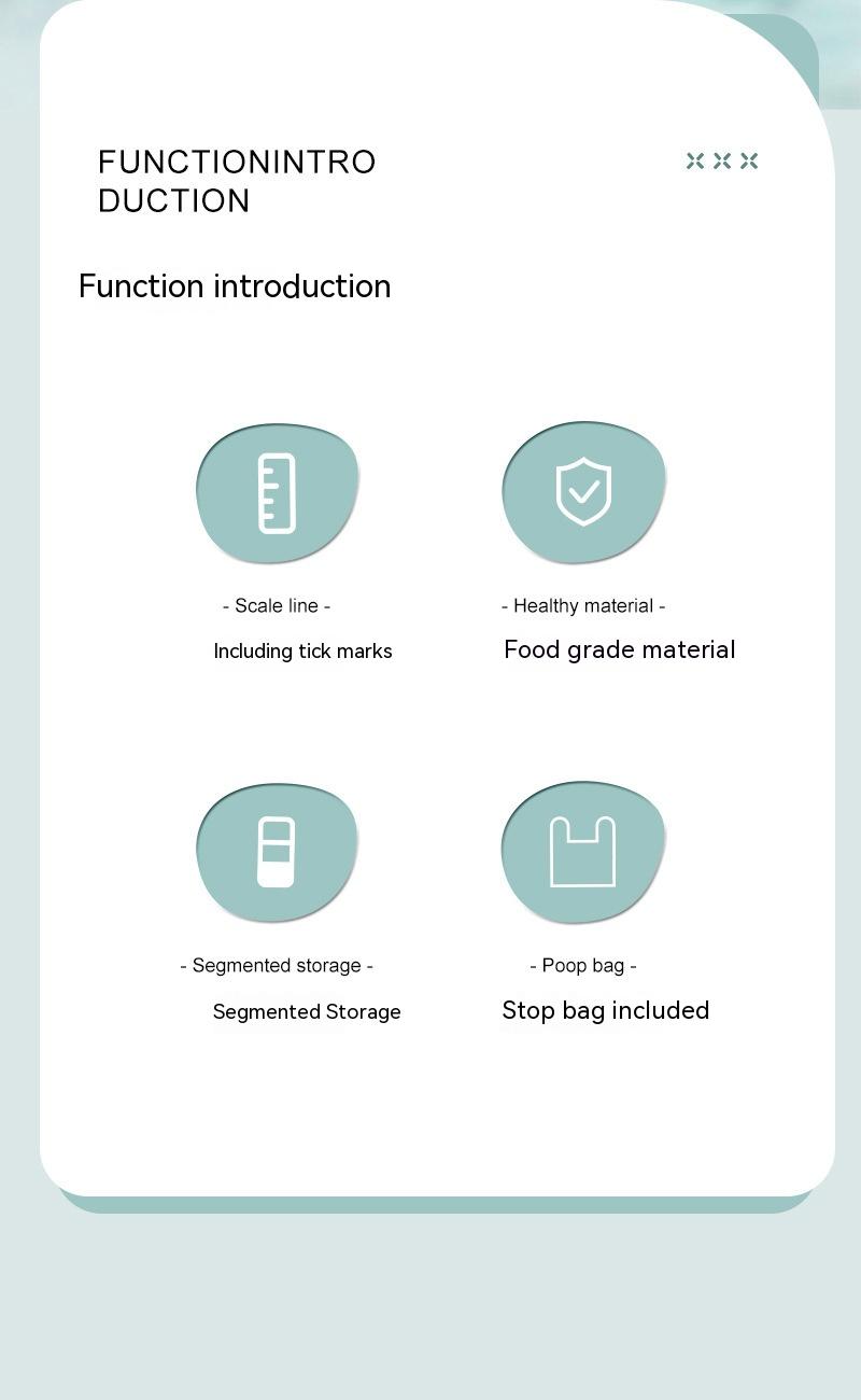 Three-in-one Portable Dog Water Cup + Food storage + Garbage Bag