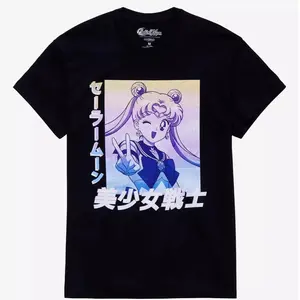 Sailor Moon Usagi Ombre Graphic Boyfriend Fit Girls T-Shirt