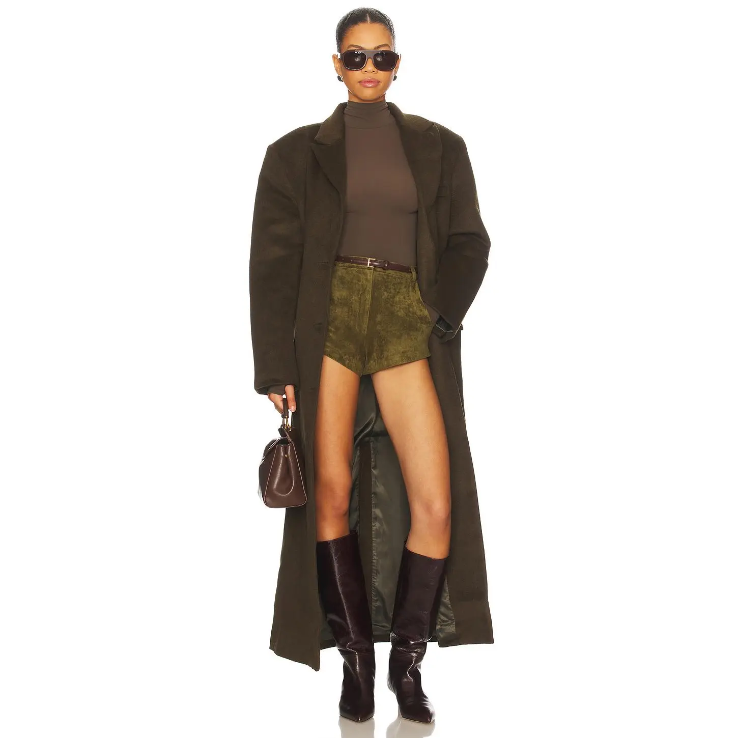 Nakedvice The Isla Coat in Deep Olive